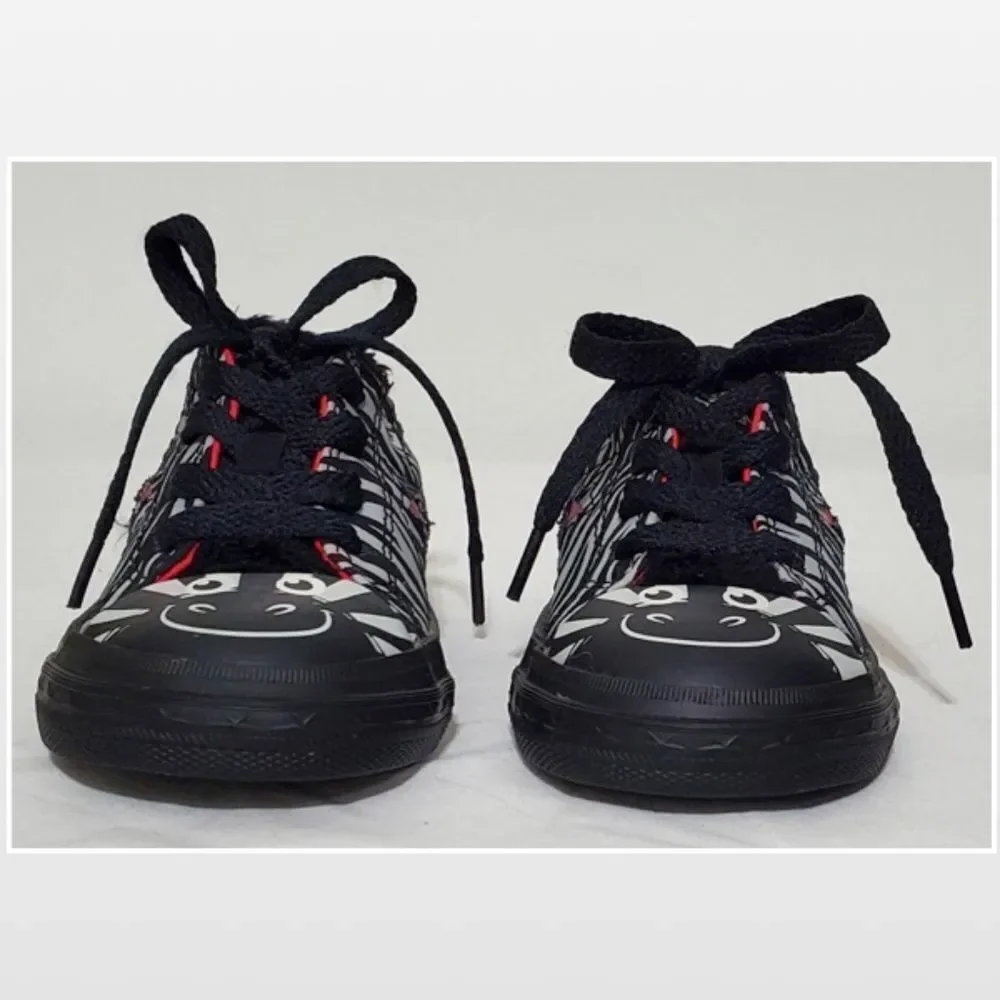 Converse One Star Suave Zebra Print Infant Toddle Girl Size 7 Shoes
